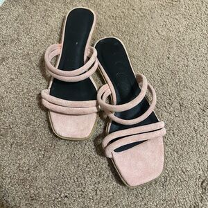CCOCCI Blush Pink Strappy Sandals
